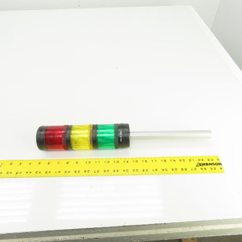 Allen Bradley 885T-B24DN4 Ser B Tower Light Stack W/Red Amber Green 24V AC/DC