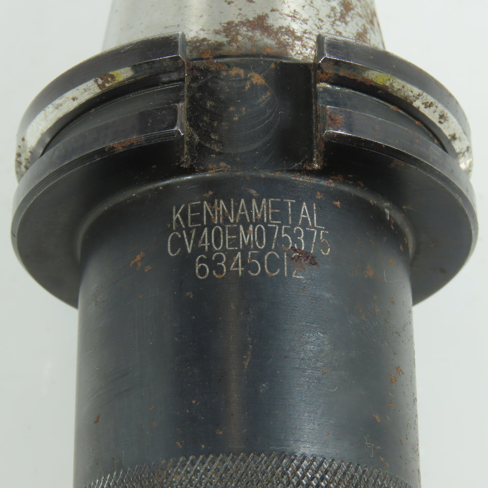 Kennametal CV40EM075375 CAT 40 End Mill Tool Holder 3/4" ID 3-3/4" Projection