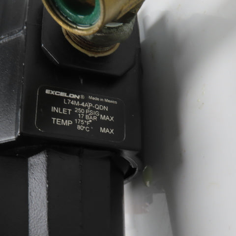 Norgren L74M-4AP-QDN F64G-NNN-AD3 Pneumatic Filter Lubricator Assembly 250PSI