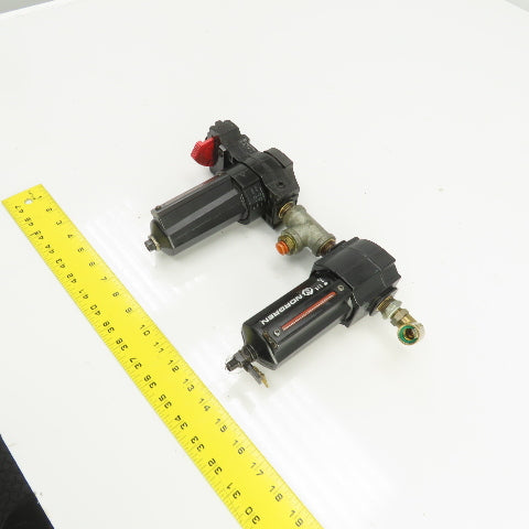 Norgren L74M-4AP-QDN F64G-NNN-AD3 Pneumatic Filter Lubricator Assembly 250PSI