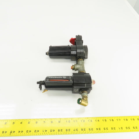 Norgren L74M-4AP-QDN F64G-NNN-AD3 Pneumatic Filter Lubricator Assembly 250PSI