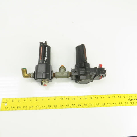 Norgren L74M-4AP-QDN F64G-NNN-AD3 Pneumatic Filter Lubricator Assembly 250PSI