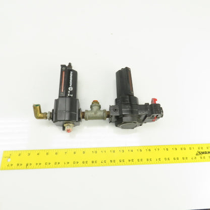 Norgren L74M-4AP-QDN F64G-NNN-AD3 Pneumatic Filter Lubricator Assembly 250PSI