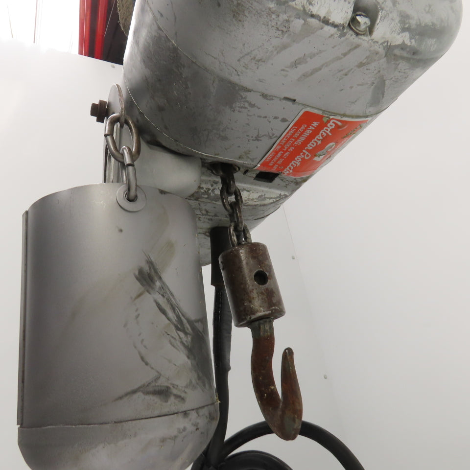 CM Model F 1/2 Ton 1000 LB Electric Chain Hoist 9'-6" Lift 16FPM 230/460V 3PH
