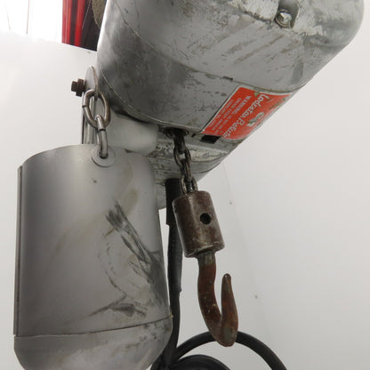 CM Model F 1/2 Ton 1000 LB Electric Chain Hoist 9'-6" Lift 16FPM 230/460V 3PH