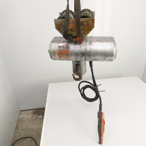 CM Model F 1/2 Ton 1000 LB Electric Chain Hoist 9'-6" Lift 16FPM 230/460V 3PH