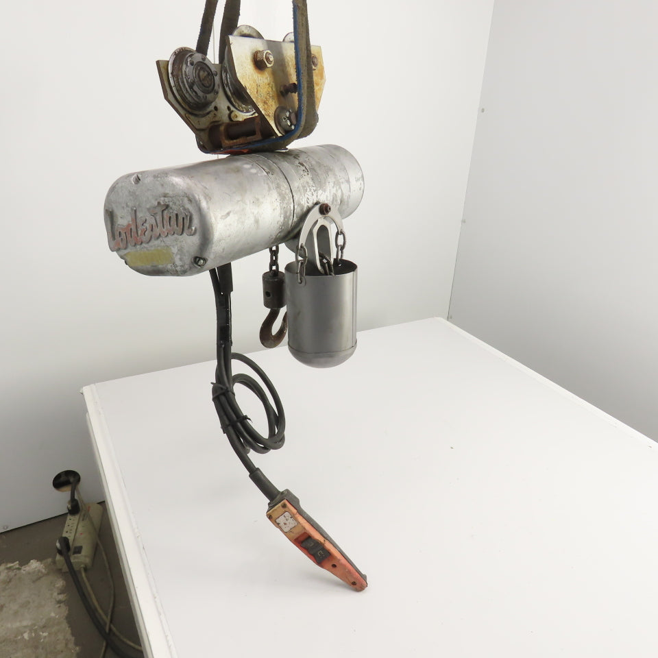 CM Model F 1/2 Ton 1000 LB Electric Chain Hoist 9'-6" Lift 16FPM 230/460V 3PH