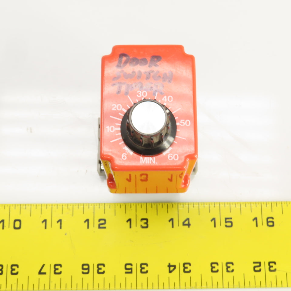NCC T3K-3600-461 Solid State Timer 36-3600 SEC 120VAC Input W/Base