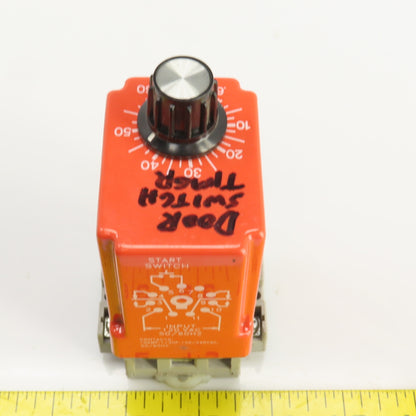 NCC T3K-3600-461 Solid State Timer 36-3600 SEC 120VAC Input W/Base