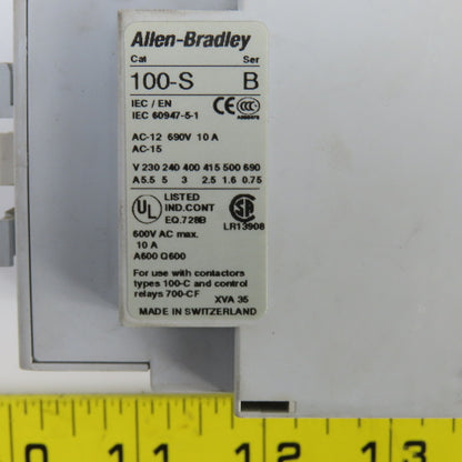 Allen Bradley 100-C30Z*00 Ser C 600V AC Contactor W/24V DC Coil