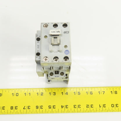 Allen Bradley 100-C30Z*00 Ser C 600V AC Contactor W/24V DC Coil