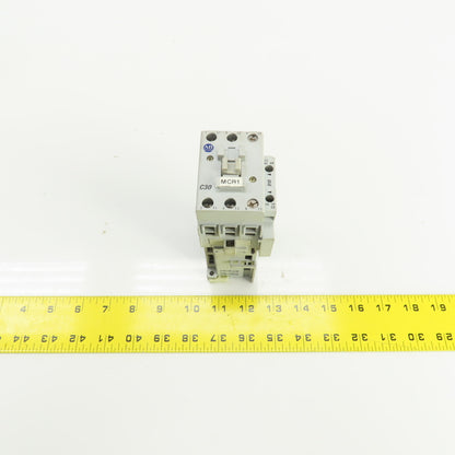 Allen Bradley 100-C30Z*00 Ser C 600V AC Contactor W/24V DC Coil