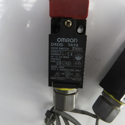 Omron D4DS-3AFS Safety Interlock Switch 400V No Keys Lot Of 2