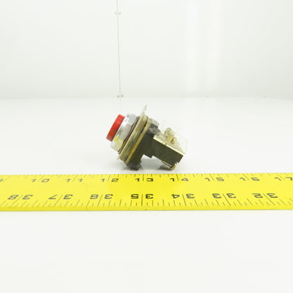 Allen Bradley 800T-B Red Momentary Contact Push Button 600V