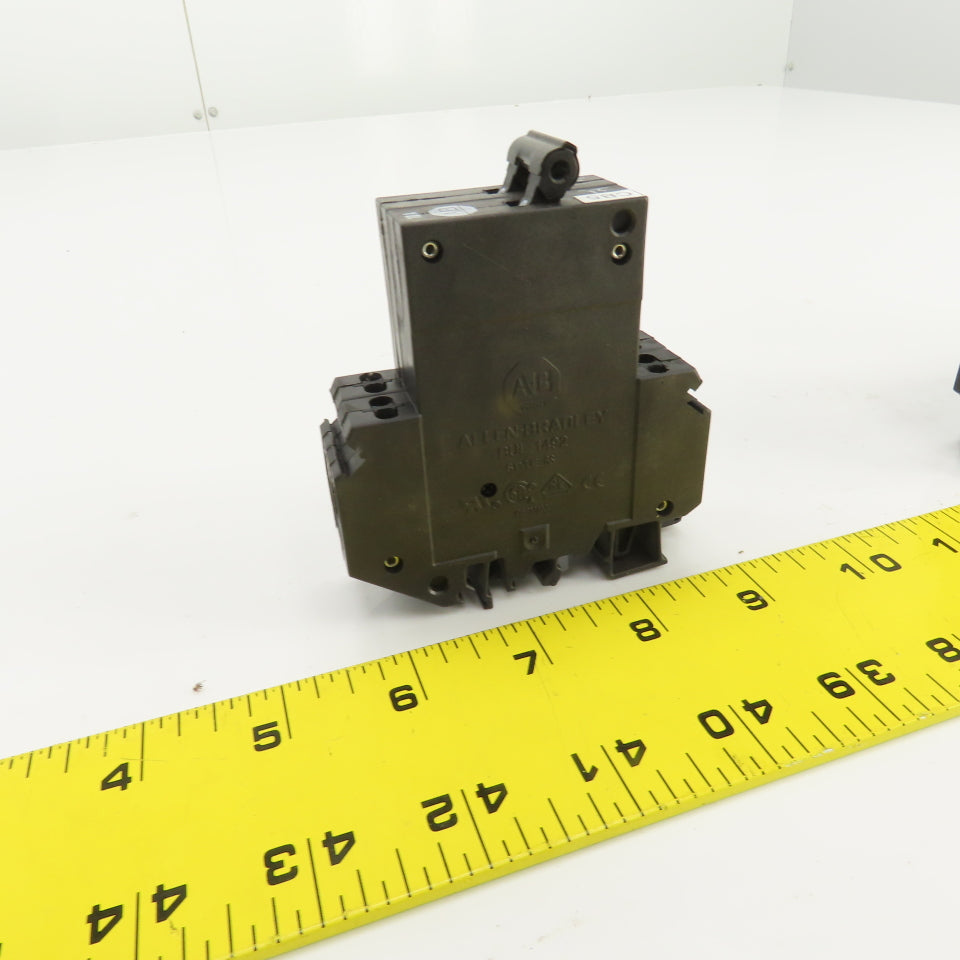 Allen Bradley 1492-GS2G100 10A Mini Circuit Breaker 2 Pole 277/480V Lot Of 3