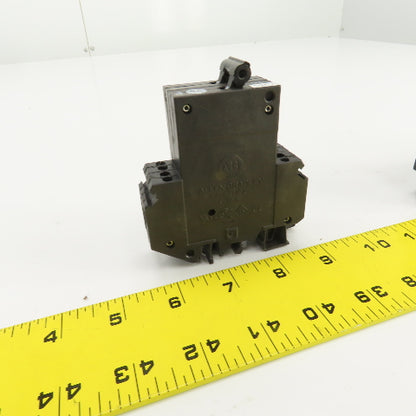 Allen Bradley 1492-GS2G100 10A Mini Circuit Breaker 2 Pole 277/480V Lot Of 3