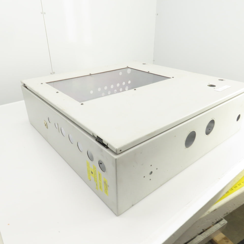 Hoffman 30" x 30" x 8" Wall Mount Electrical Enclosure W/Backplate & Hinged Door