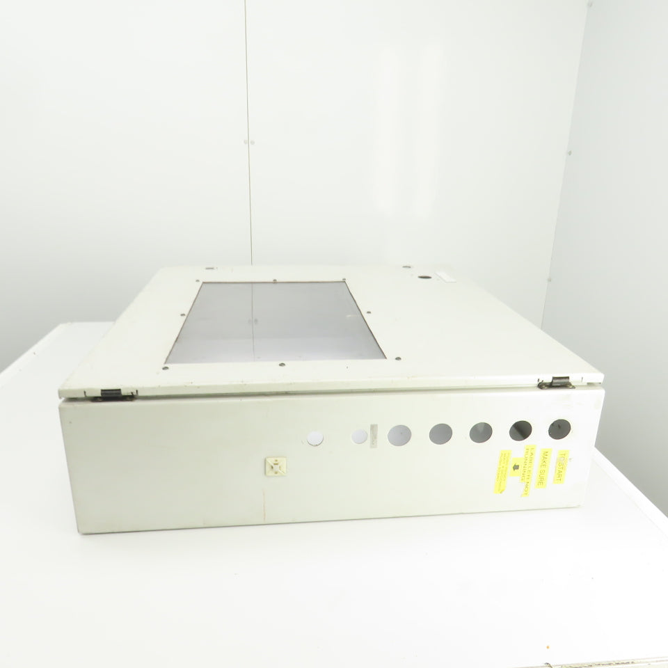 Hoffman 30" x 30" x 8" Wall Mount Electrical Enclosure W/Backplate & Hinged Door