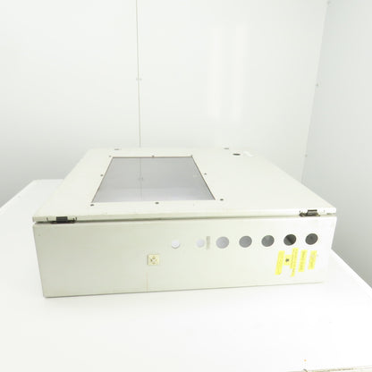 Hoffman 30" x 30" x 8" Wall Mount Electrical Enclosure W/Backplate & Hinged Door