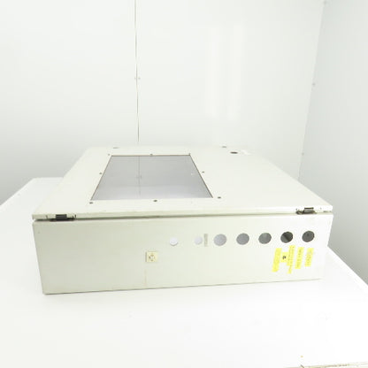 Hoffman 30" x 30" x 8" Wall Mount Electrical Enclosure W/Backplate & Hinged Door