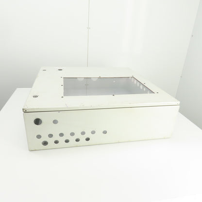 Hoffman 30" x 30" x 8" Wall Mount Electrical Enclosure W/Backplate & Hinged Door