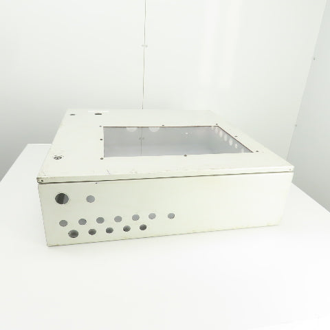 Hoffman 30" x 30" x 8" Wall Mount Electrical Enclosure W/Backplate & Hinged Door