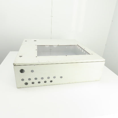 Hoffman 30" x 30" x 8" Wall Mount Electrical Enclosure W/Backplate & Hinged Door