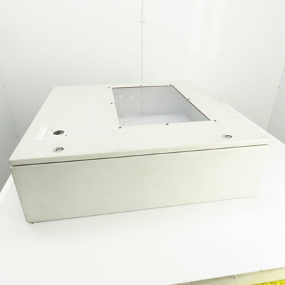 Hoffman 30" x 30" x 8" Wall Mount Electrical Enclosure W/Backplate & Hinged Door
