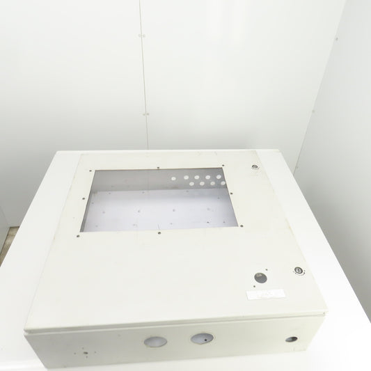 Hoffman 30" x 30" x 8" Wall Mount Electrical Enclosure W/Backplate & Hinged Door
