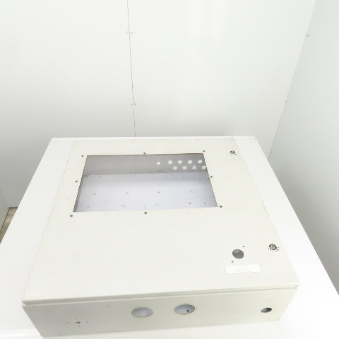 Hoffman 30" x 30" x 8" Wall Mount Electrical Enclosure W/Backplate & Hinged Door