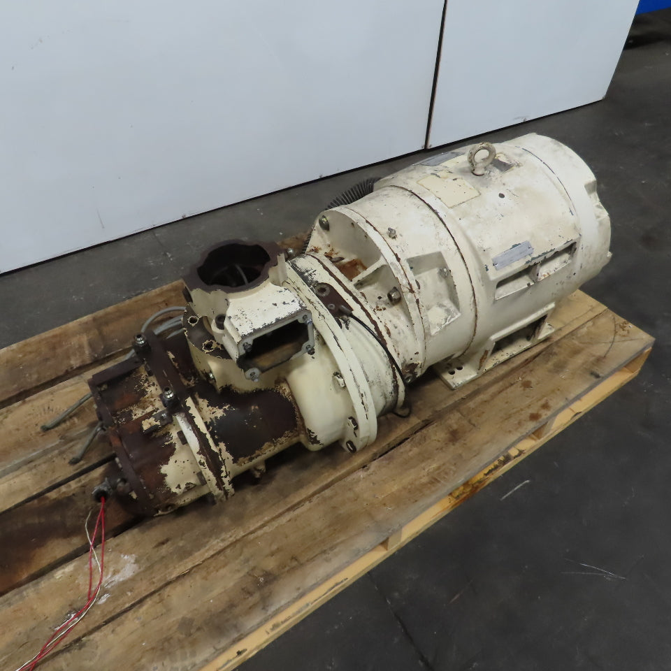 Reliance 75HP AC Electric Motor 1770RPM 200V 3PH W/Compressor SSR-EP75 320CFM