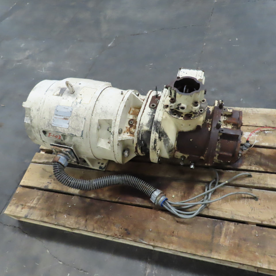 Reliance 75HP AC Electric Motor 1770RPM 200V 3PH W/Compressor SSR-EP75 320CFM