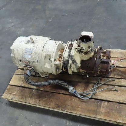 Reliance 75HP AC Electric Motor 1770RPM 200V 3PH W/Compressor SSR-EP75 320CFM