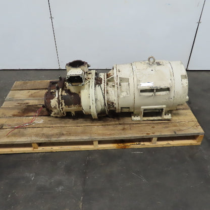 Reliance 75HP AC Electric Motor 1770RPM 200V 3PH W/Compressor SSR-EP75 320CFM