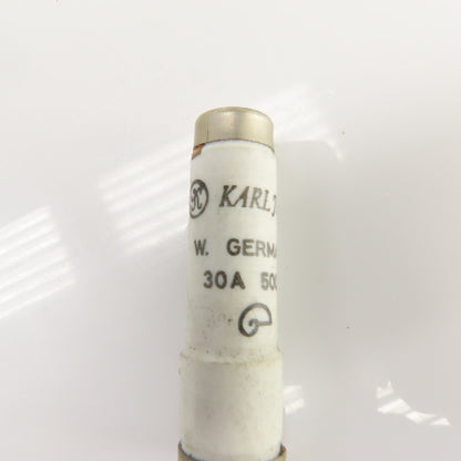 Karljung 30A Ceramic Fuse & Holder 500V Lot Of 3