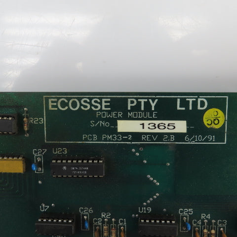 Ecosse PTY PCB PM33-2 Rev 2.B Power Module