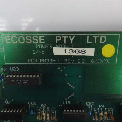 Ecosse PTY PCB PM33-1 Rev 2.B Power Module