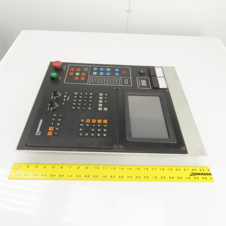 Plunge EDM Operator Control Panel W/Heidenhain 255-015-01 & 9" Display