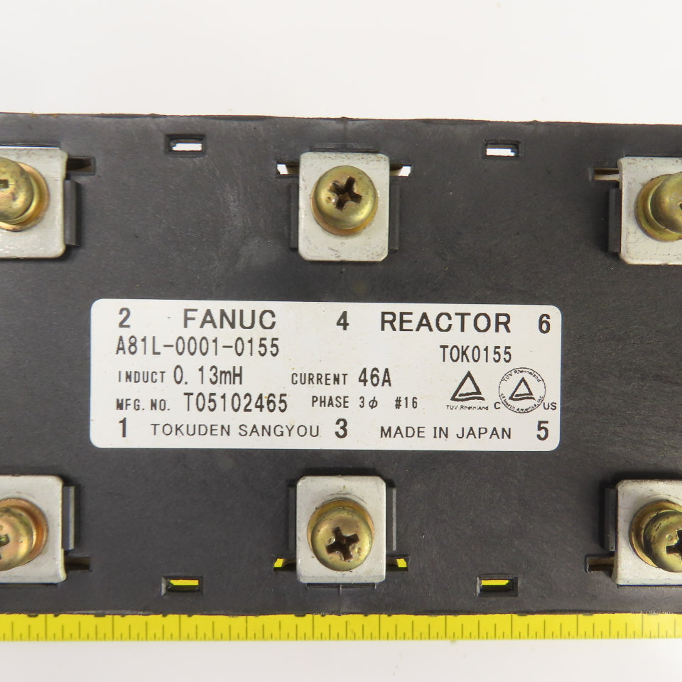 Fanuc A81L-0001-0155 Line Reactor 0.13mH 46A 3PH