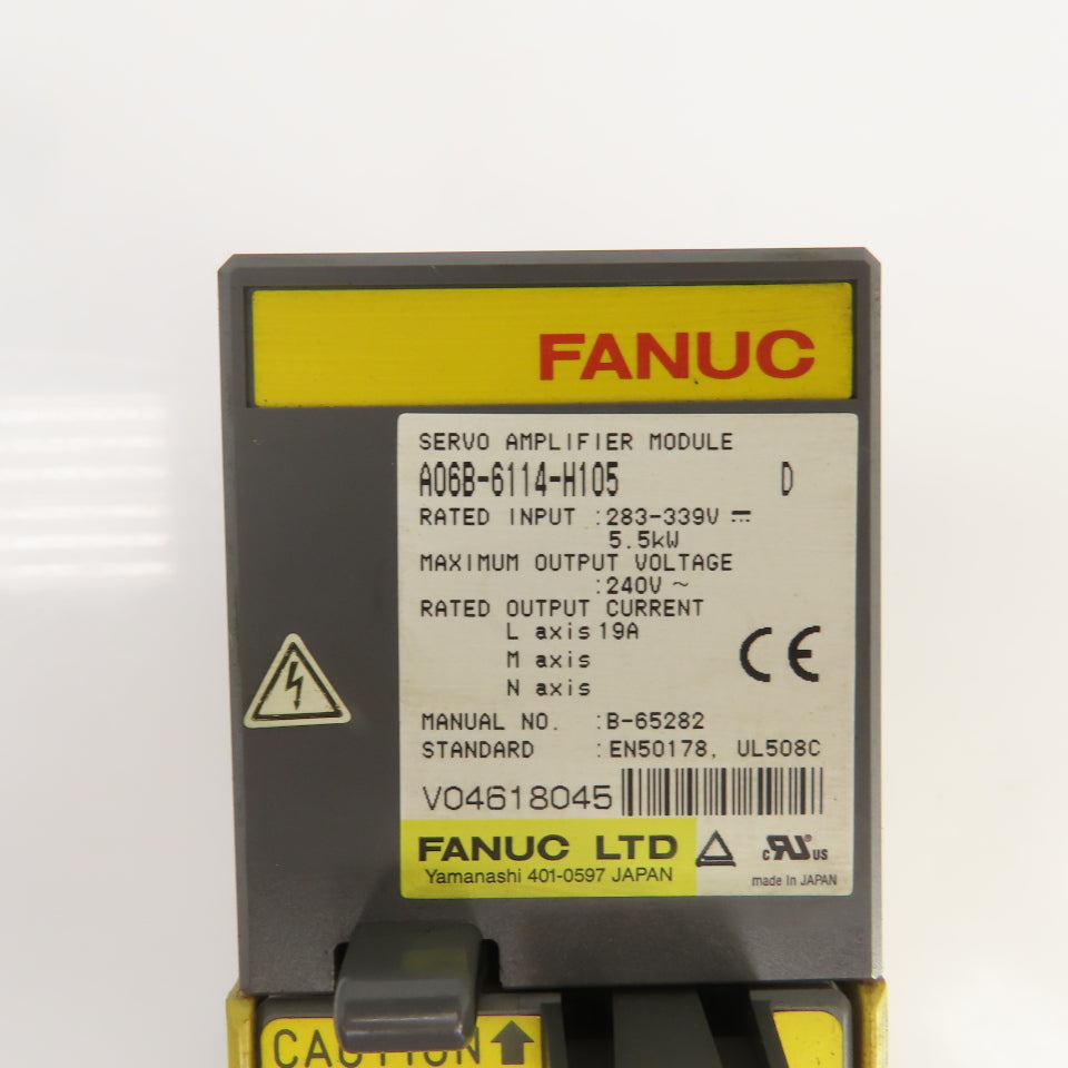 Fanuc A06B-6114-H105 Servo Amplifier Module 283-339V Input