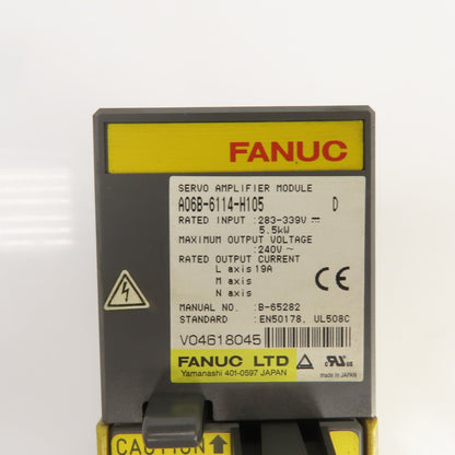 Fanuc A06B-6114-H105 Servo Amplifier Module 283-339V Input