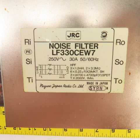 JRC LF330CEW7 250VAC Noise Filter W/50A Fuji Breaker