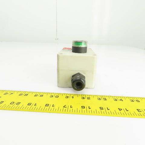 Allen Bradley 800E-2P 2 Button Electrical Enclosure W/Stop & Start Button