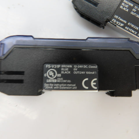 Keyence FS-V31P Photoelectric Amplifier 12-24VDC Lot Of 2