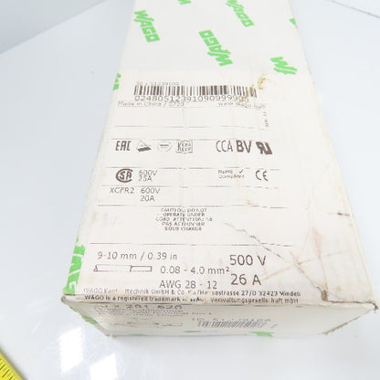 Wago 51239109 XCFR2 30x 281-620 Double Decker Terminal Blocks 600V 25A Lot Of 13