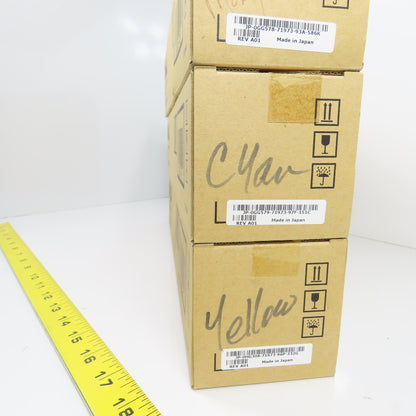 Dell 5100cn Laser Printer Toner Cartridges Cyan / Magenta / Yellow Lot Of 3