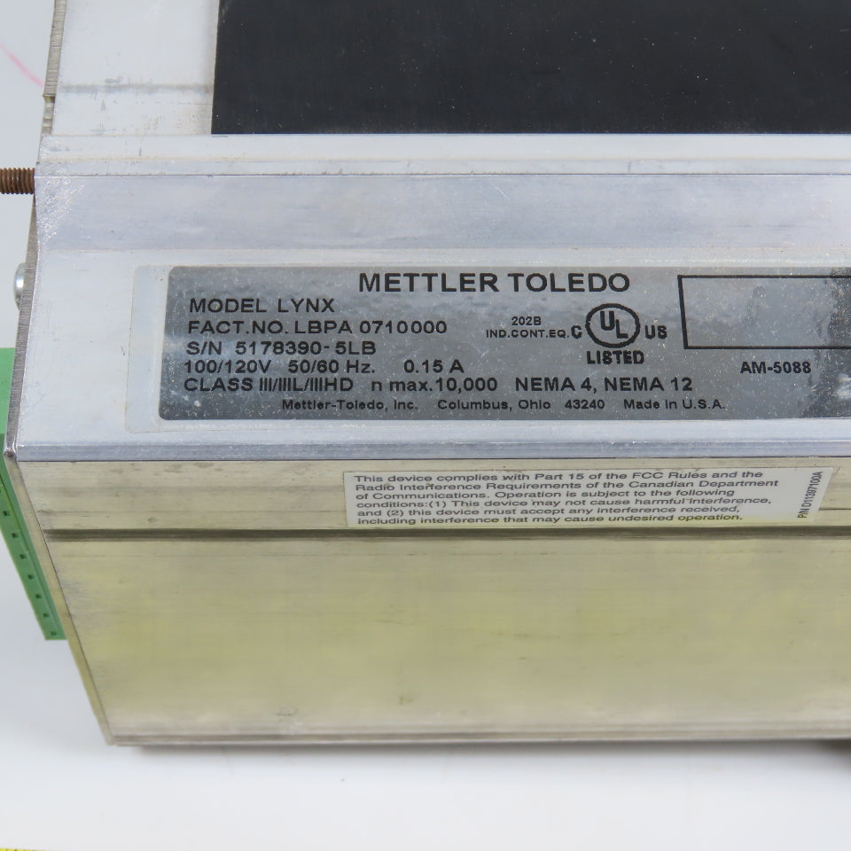 Mettler Toledo LYNX Batch Scale Controller Indicator 120V LBPA 0710000