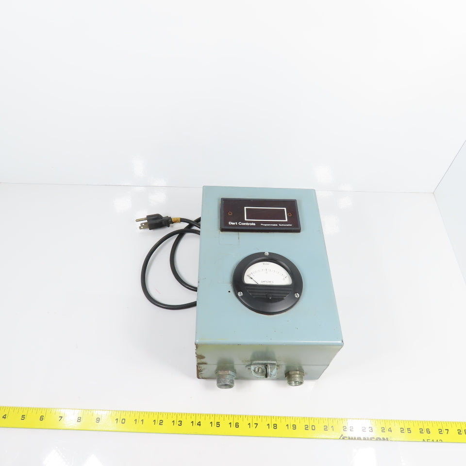 Dart Controls DM4004 Programmable Tachometer W/Amp Gauge & Enclosure 120V