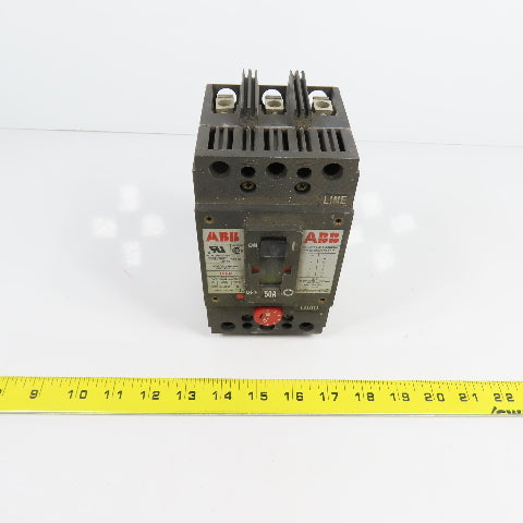 ABB MCP 50A Motor Circuit Breaker Protector 480VAC W/Adjustable Magnetic Trip