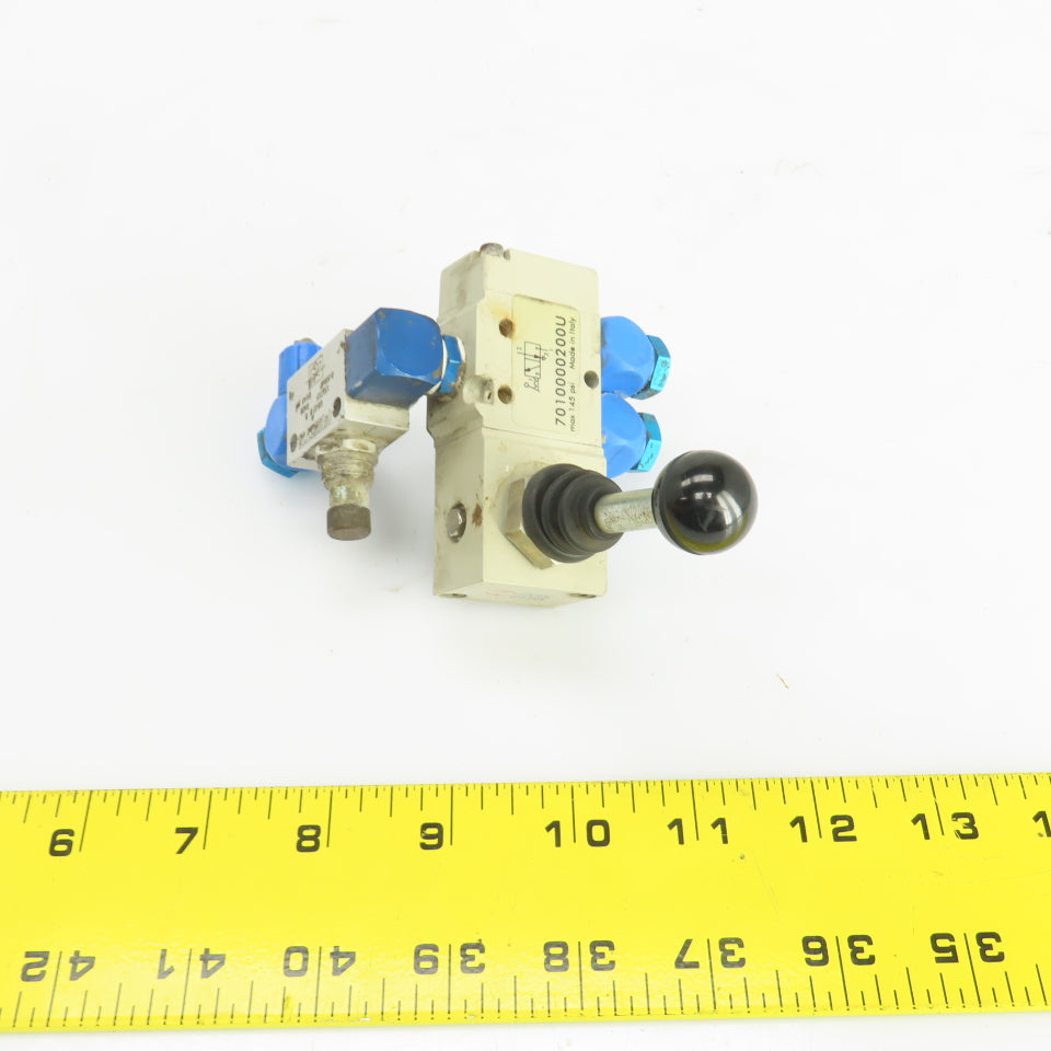 Metal Work Pneumatic 7010000200U Manual Air Valve 145PSI W/Festo GR-1/8 B